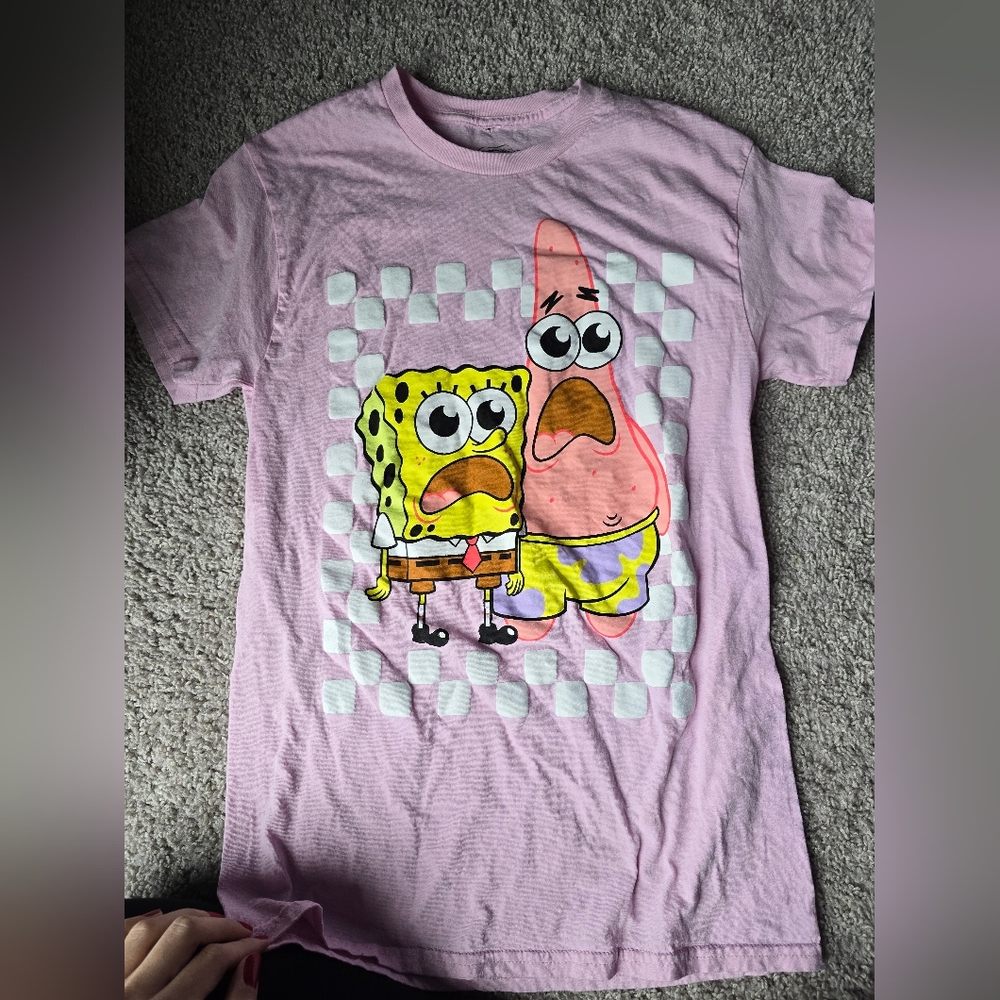 Nickelodeon S Pink SpongeBob Patrick Graphic Tee